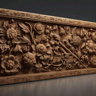 Patterns and decorations stl length 4 3d model